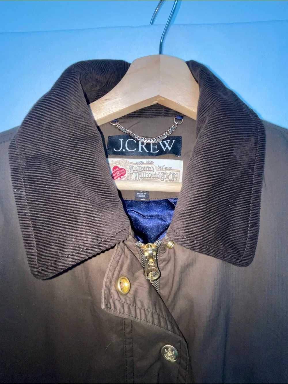 J. Crew Short Barn Jacket in Mossy Brown